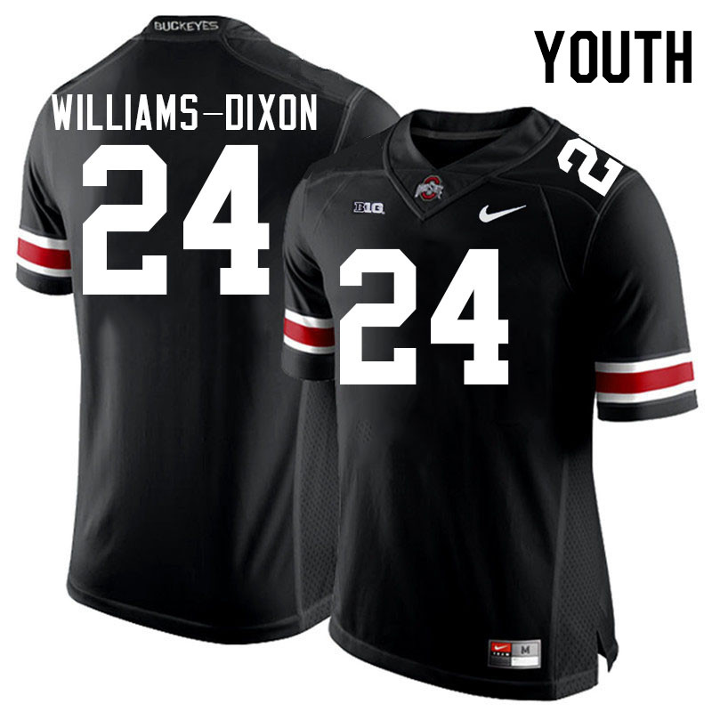 Youth #24 Sam Williams-Dixon Ohio State Buckeyes College Football Jerseys Stitched-Black